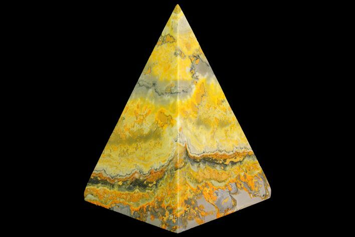 Polished Bumblebee Jasper Pyramid - Indonesia #115002